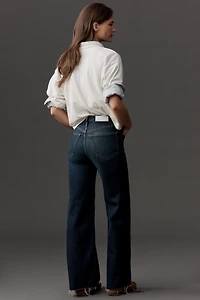 RE/DONE High-Rise Crop Wide-Leg Jeans