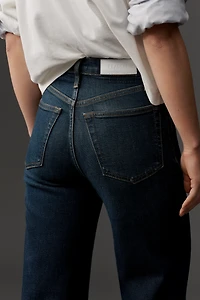 RE/DONE High-Rise Crop Wide-Leg Jeans