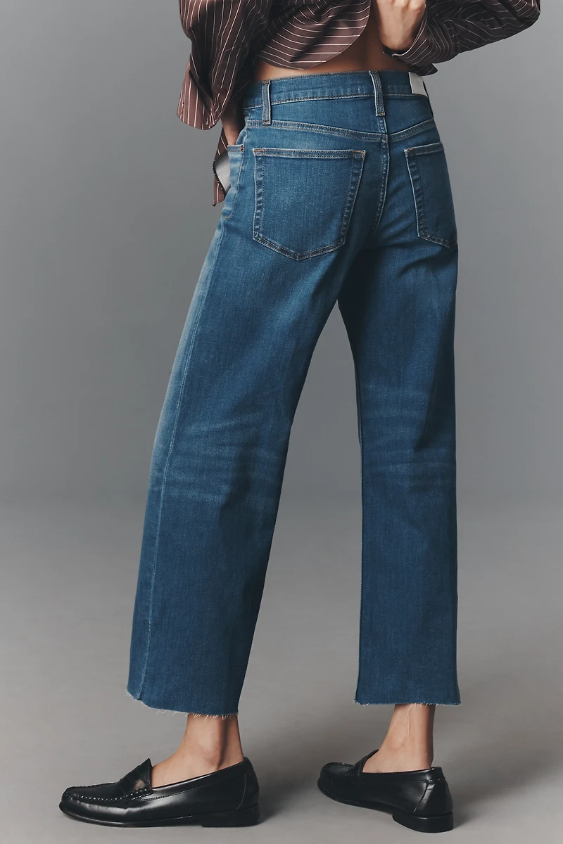 RE/DONE Mid-Rise Crop Wide-Leg Jeans