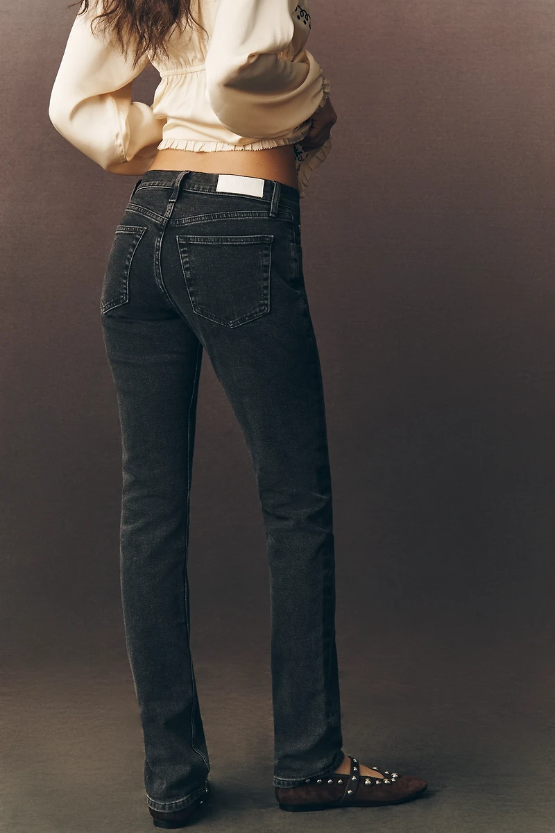 RE/DONE The Slim Cig Low-Rise Straight-Leg Jeans