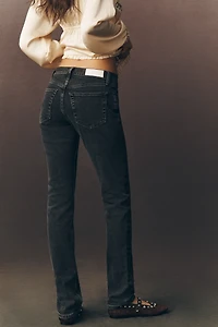 RE/DONE The Slim Cig Low-Rise Straight-Leg Jeans