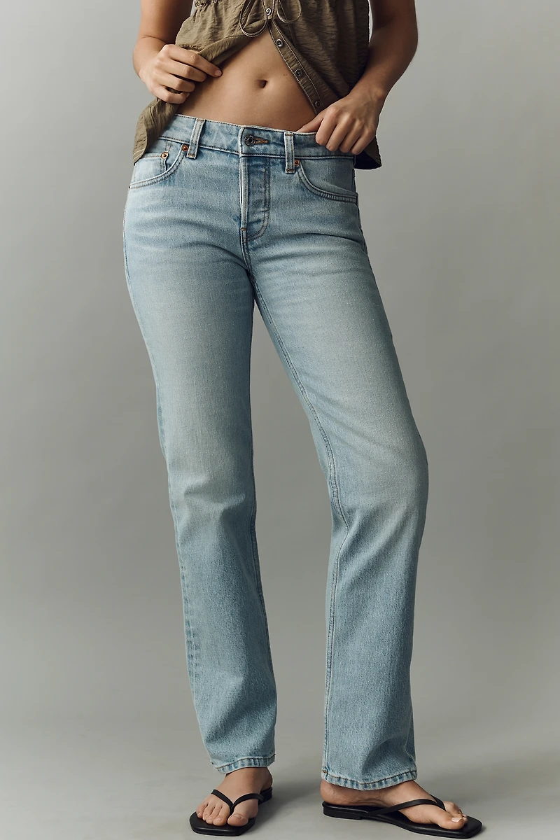RE/DONE Slim Low-Rise Crop Straight Jeans