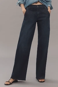 Gilded Age Oriana Low-Rise Wide-Leg Jeans
