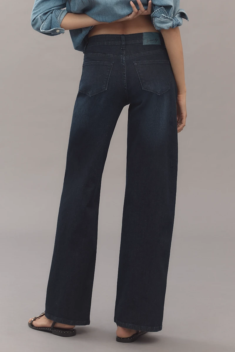 Gilded Age Oriana Low-Rise Wide-Leg Jeans