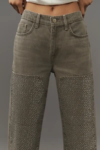 Triarchy Birkin Chap Mid-Rise Embellished Jeans