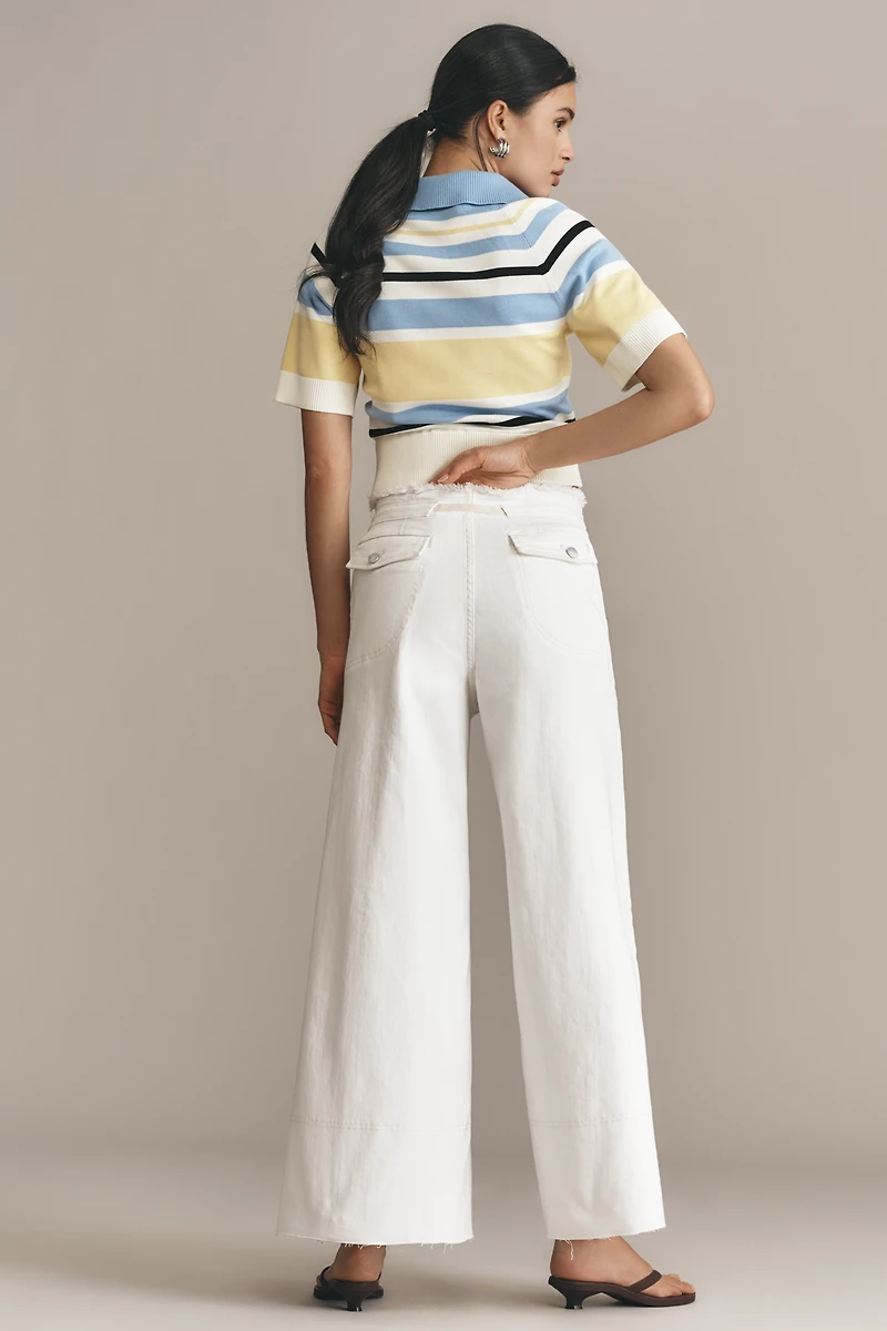 The Full Raver High-Rise Wide Leg Jeans by Pilcro