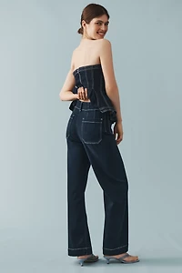 The Colette Full-Length Wide-Leg Jeans by Maeve