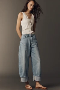 Kayden High Rise Carpenter Barrel Jeans by Pilcro