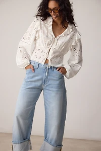 Kayden High Rise Carpenter Barrel  Jeans by Pilcro