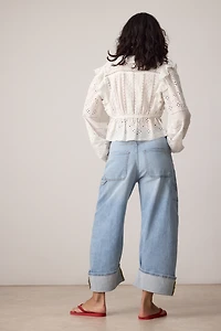 Kayden High Rise Carpenter Barrel  Jeans by Pilcro