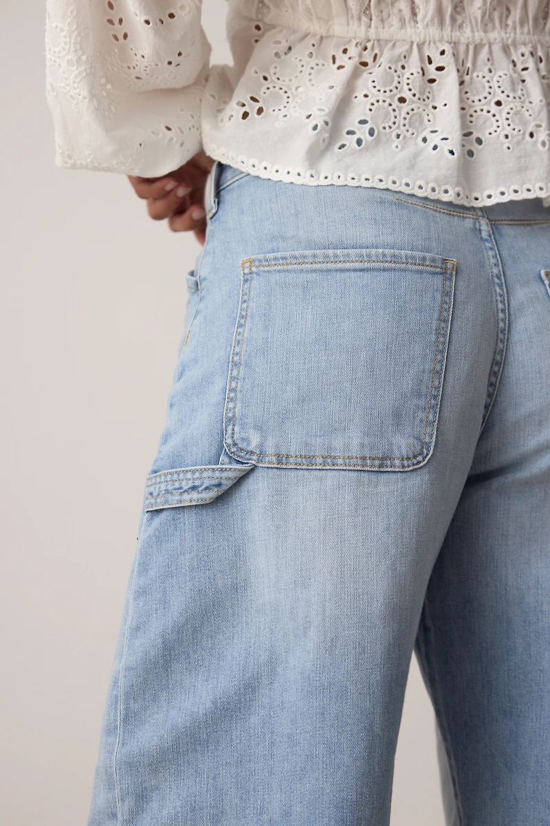 Kayden High Rise Carpenter Barrel Jeans by Pilcro