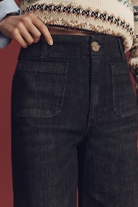The Colette Full-Length High-Rise Wide-Leg Jeans by Maeve