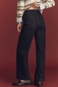 The Colette Full-Length High-Rise Wide-Leg Jeans by Maeve