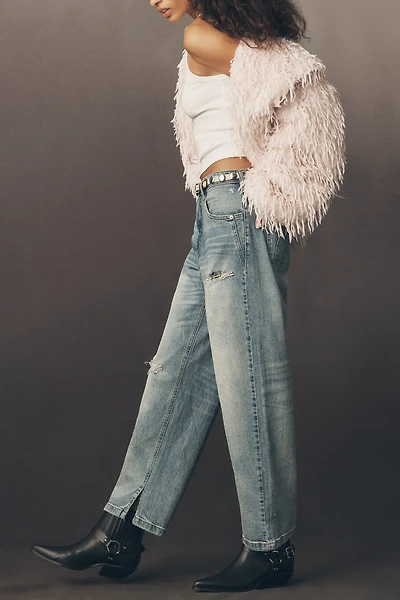 The Jules Mid-Rise Relaxed Straight-Leg Jeans by Pilcro