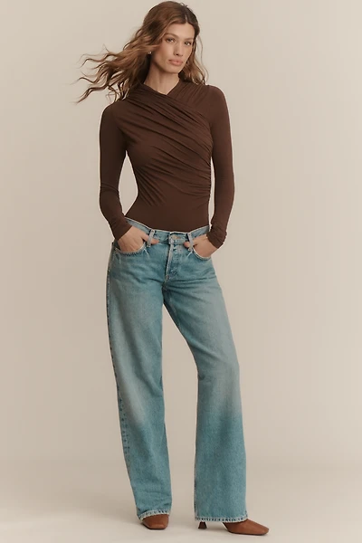 Pilcro Mid-Rise Straight-Leg Jeans