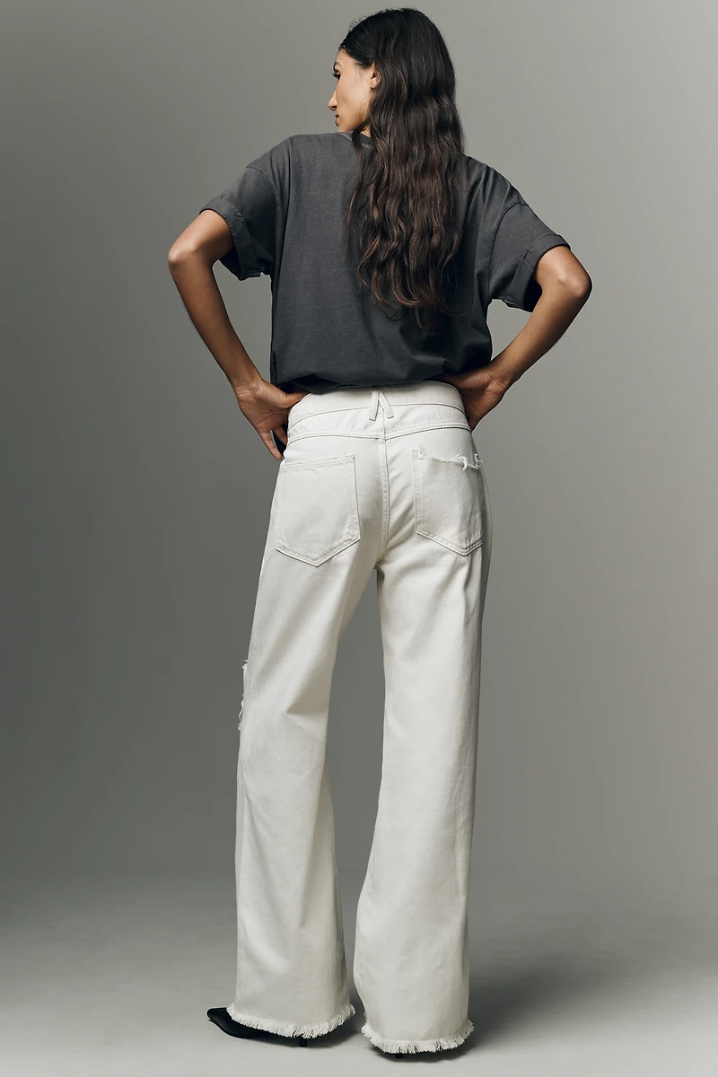 Pilcro Low Slung Distressed Slim Slouch Jeans