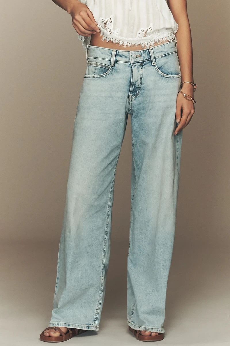 The Marlowe Low-Rise Wide-Leg Jeans by Pilcro