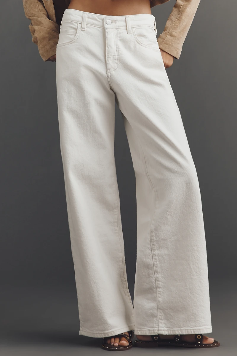 Pilcro Low-Rise Wide-Leg Jeans