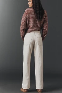 The Mila Mid-Rise Straight-Leg Jeans by Pilcro