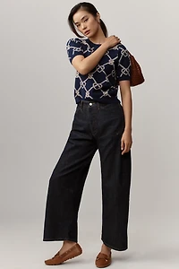 The Kayden Clean High-Rise Barrel Jeans by Pilcro