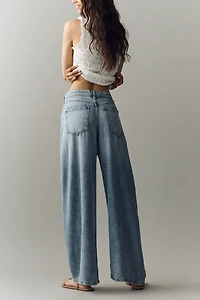 Pilcro Mid-Rise Wide-Leg Jeans