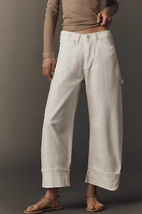 The Kayden High-Rise Cuffed Tapered Jeans by Pilcro