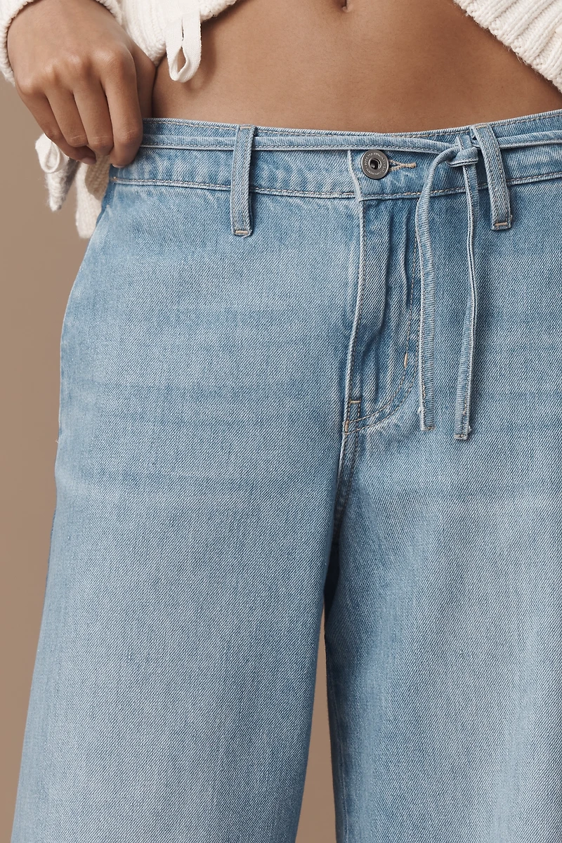 Outland Denim Lotus Mid-Rise Wide-Leg Jeans