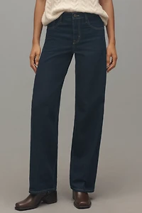 Outland Denim Avril Mid-Rise Slouchy Wide-Leg Jeans