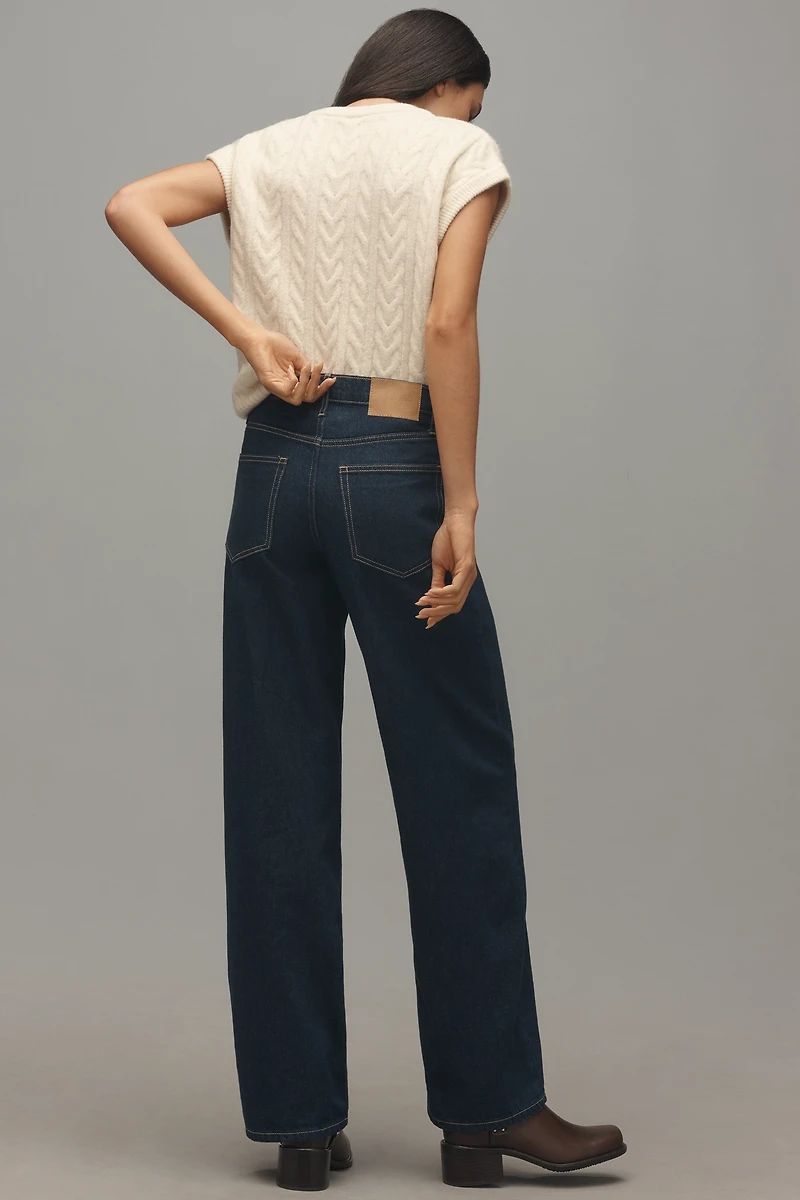 Outland Denim Avril Mid-Rise Slouchy Wide-Leg Jeans