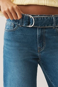 Outland Denim Mia Mid-Rise Cuffed Wide-Leg Jeans
