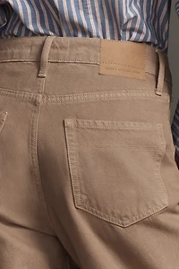 Outland Denim Olive Mid-Rise Wide-Leg Jeans