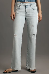 7 For All Mankind Calie Mid-Rise Straight-Leg Jeans