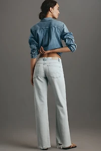 7 For All Mankind Calie Mid-Rise Straight-Leg Jeans