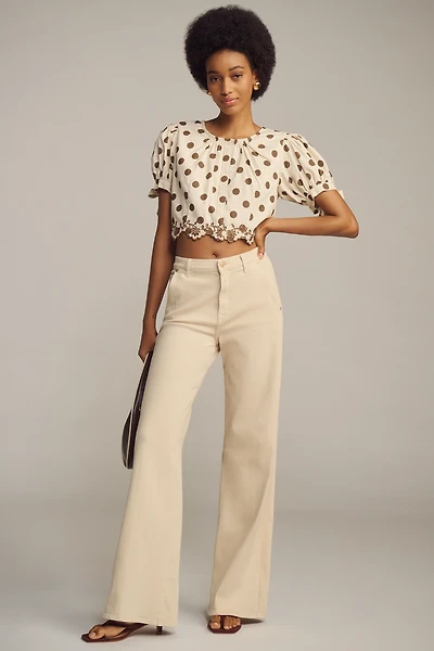 7 For All Mankind Lotta Trouser High-Rise Wide-Leg Jeans