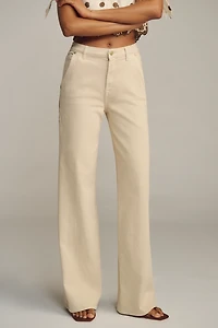 7 For All Mankind Lotta Trouser High-Rise Wide-Leg Jeans