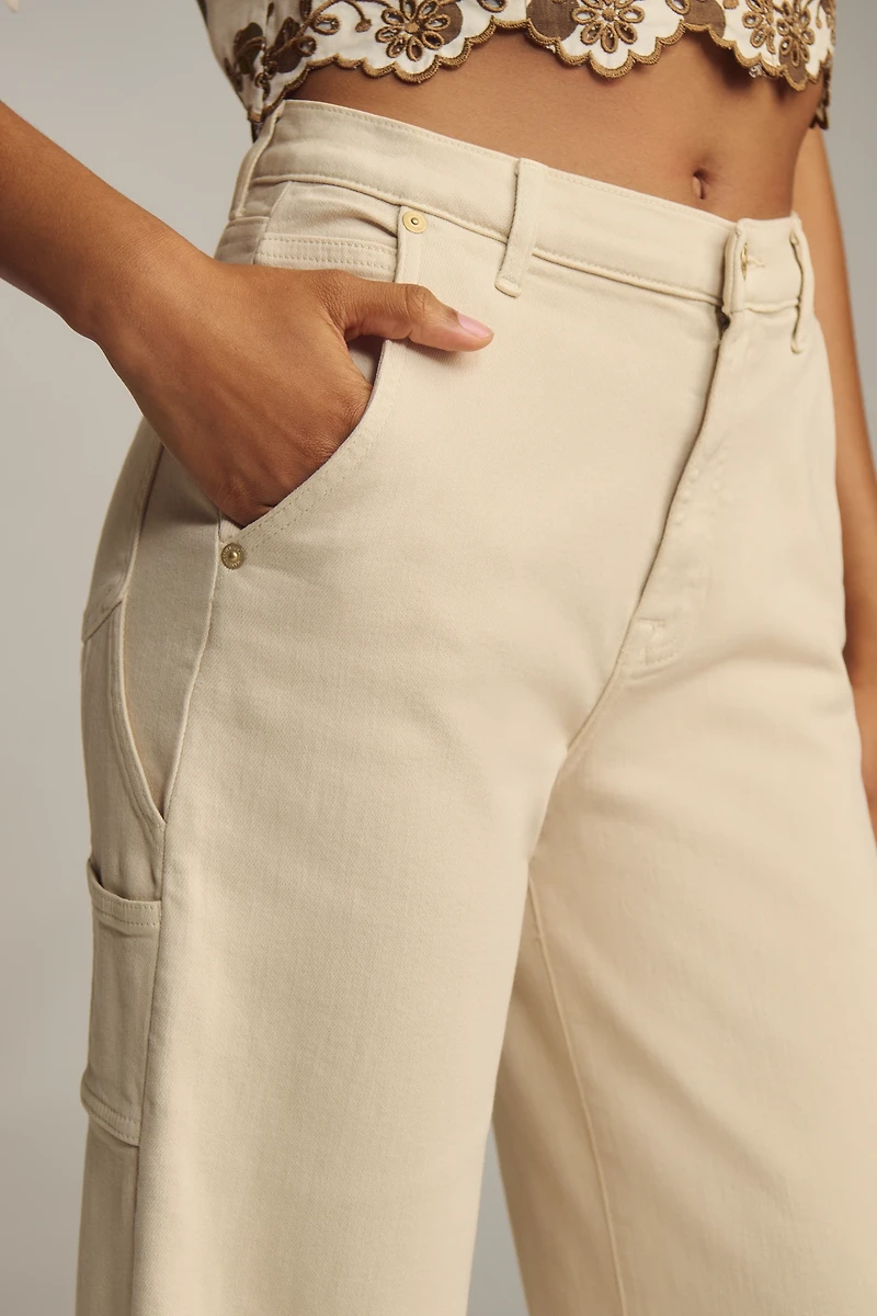 7 For All Mankind Lotta Trouser High-Rise Wide-Leg Jeans