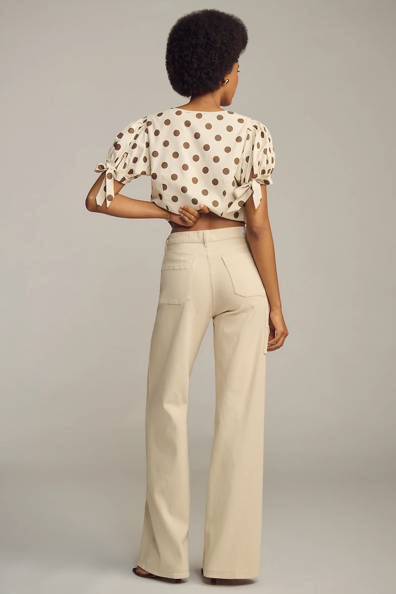 7 For All Mankind Lotta Trouser High-Rise Wide-Leg Jeans