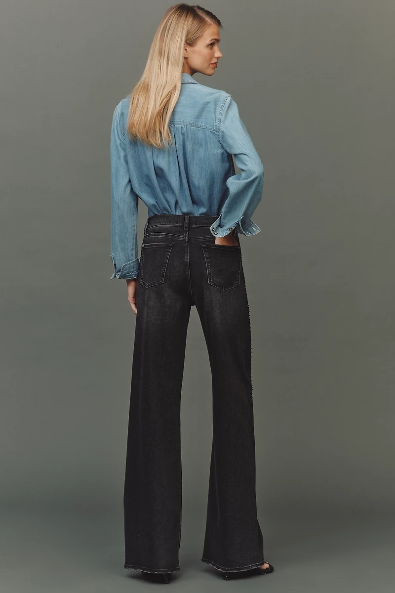 7 For All Mankind Twisted Lotta High-Rise Wide-Leg Jeans