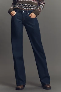 7 For All Mankind Low-Rise Straight-Leg Jeans