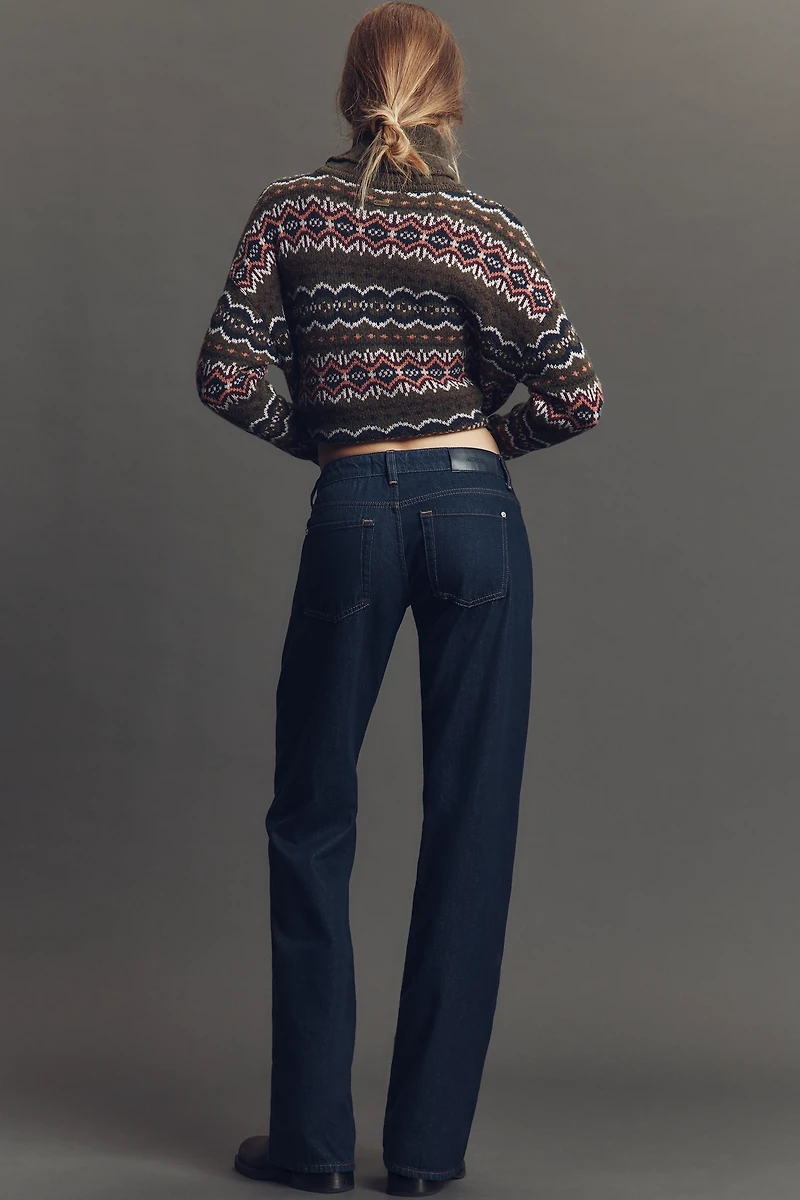 7 For All Mankind Low-Rise Straight-Leg Jeans
