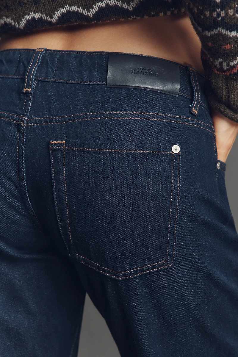 7 For All Mankind Low-Rise Straight-Leg Jeans