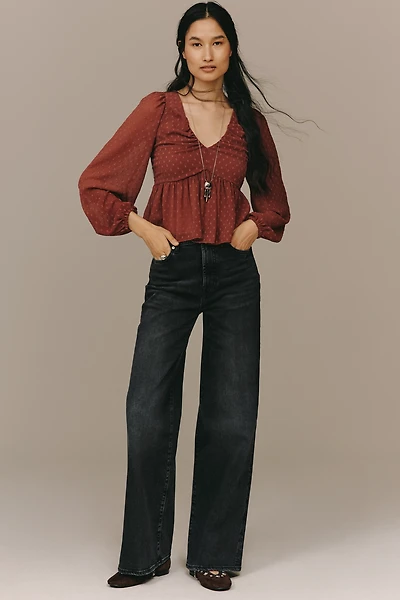 7 For All Mankind Jo High-Rise Wide-Leg Jeans