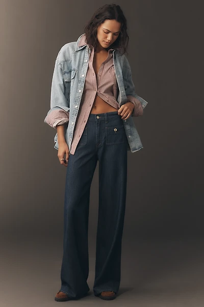 7 For All Mankind Lotta High-Rise Wide-Leg Jeans