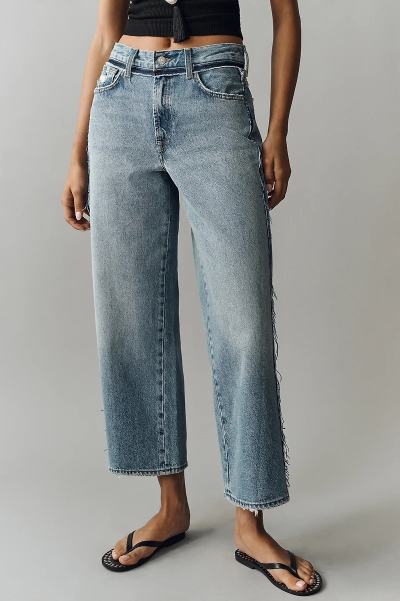 7 For All Mankind Stovepipe Ankle High-Rise Straight Jeans