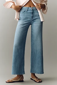 7 For All Mankind Lotta Ankle High-Rise Wide-Leg Jeans