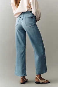 7 For All Mankind Lotta Ankle High-Rise Wide-Leg Jeans