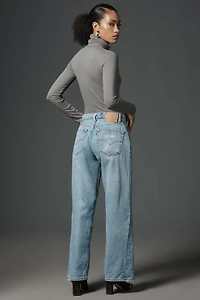 aligrace 90s High-Rise Wide-Leg Jeans