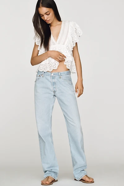 aligrace 90s Original Low-Rise Straight-Leg Jeans