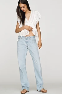 aligrace 90s Original Low-Rise Straight-Leg Jeans