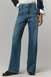 Pilcro Mid-Rise Straight-Leg Jeans